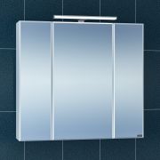 Зеркальный шкаф СаНта Стандарт 80 113011, цвет белый, с подсветкой