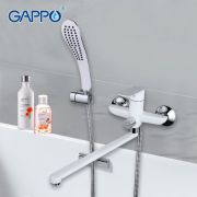 Смеситель для ванны и раковины 35к G2248 GAPPO L-излив, БЕЛЫЙ-ХРОМ