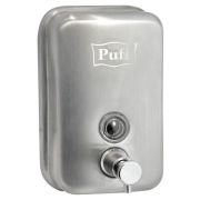 Дозатор для жидкого мыла настенный Puff-8605M 0,5л, НЕРЖ. СТАЛЬ AISI 304 хром/матовый