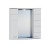 Зеркальный шкаф СаНта Омега 75 с подсветкой цвет белый