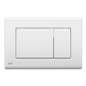 Кнопка для инсталляции ALCAPLAST/Alcadrain М270 квадрат,  пластик белая