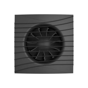 Вентилятор вытяжной D100 SILENT 4С Matt black с обратным клапаном  DICITI