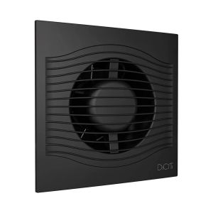 Вентилятор вытяжной D100 SLIM 4С matt black с обратным клапаном   DICITI