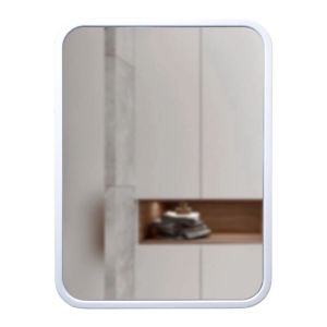 Зеркало MIXLINE «Мальта-Лофт» 600*800 (ШВ) без подсветки, пластиковая рама белая