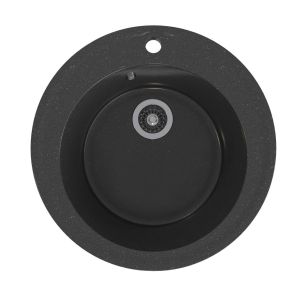Мойкa ML-GMS01 СТАНДАРТ круглая, черный (308), 475мм (глуб. чаши 194)