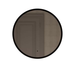 Зеркало MIXLINE «Монако» D600 бесконтактный сенсор, светодиодная подсветка, черная окантовка
