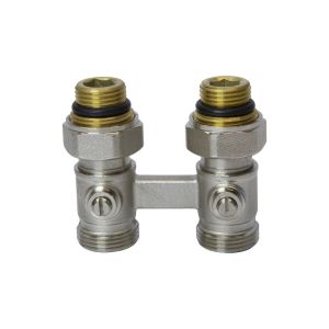 Узел нижнего подключения 1/2x3/4ЕК прямой двухтруб VRT