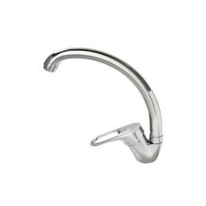 Смеситель для кухни 40к F4128-В FRAP с отв бок.ручка (выс.пов. излив, п/шпильку, хром, силумин)