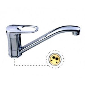 Смеситель для кухни 40к L4204 Ledeme с отв, латунь