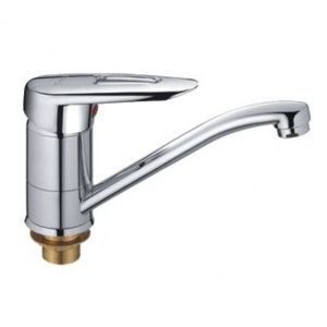 Смеситель для кухни 40к F4507-2 FRAP (плоский пов.излив, п/гайку, хром, латунь)