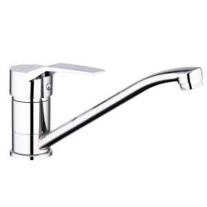 Смеситель для кухни 40к F4963 FRAP (длин. плоск. пов. излив, хром, п/ гайку, латунь)