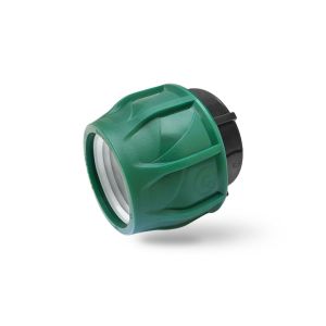 Заглушка цанговая для ПЭ трубы 63 POELSAN GREEN