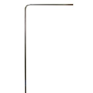 Карниз для в/к 0.8*1,80 «Угловой хром» цельнометаллический