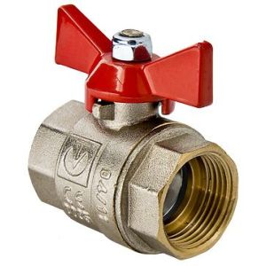 Кран шаровой 1/2'' вн/вн бабочка VALTEC VT.217