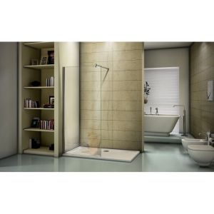 Душ.огр. Прямое«WALK IN» SP-70-C-CH (стекло-Прозрачное)