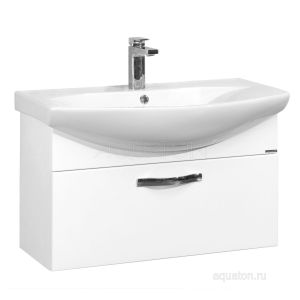 Тумба под раковину AQUATON Ария 80 подвесная белый 1A141701AA010