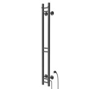 Полотенцесушитель MIXLINE MOON GRAPHITE 120/10 (таймер,103 Вт) электрический ГРАФИТ