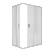 Душ.ограждение City Trend PRO Grey 1200*800*1850 прямоуг (стекло 4мм прозр, серый ал. проф,без подд)