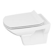 Унитаз подвесной «CARINA CLEAN ON» с дюро-сиденьем Slim м/лифт e-off (Cersanit)