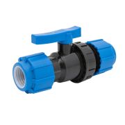 Кран шаровой обжим - обжим 50 - 50 ПЭ PN16 ТПК-АКВА