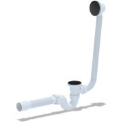 Обвязка на ванну 1 1/2*40 с вып Click-Clack EC155BL с гофрой 40*50 ЧЕРНЫЙ АНИ пласт