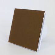 Панель для вентилятора AEON 179x179 D100/125 стекло глянецевое Brown natural коричневое DICITI