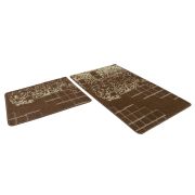 Набор ковриков д/ванной Shahintex Vintage  60*100+60*50 шоколадный (01)