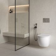 Комплект Sanita Luxe «Система инсталляции OLI+подвесной унитаз Galaxy RML SLM + круглая кнопка ХРОМ»
