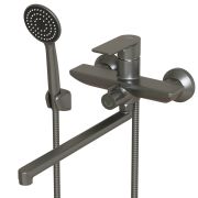 Смеситель для ванны и раковины 35k MIXLINE ML33-02GR «City Graphite» ГРАФИТ