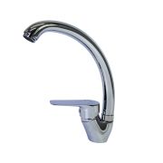 Смеситель для кухни 35k MIXLINE ML14-031 высокий излив б/отв боковая п/гайку (без подводки)