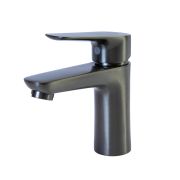 Смеситель для раковины 35k MIXLINE ML14-04GR б/отв п/гайку ГРАФИТ(без подводки)