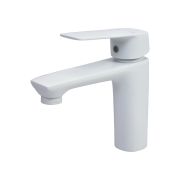 Смеситель для раковины 40k MIXLINE ML15-04W б/отв п/гайку (без подводки) БЕЛЫЙ