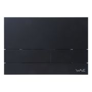 Кнопка смыва WAVE SS02AV универсальная, ЧЕРНЫЙ МАТОВЫЙ, прямоугольная, НЕРЖ