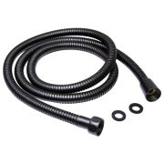 Шланг душевой 150 см имп/кон, EPDM, нерж.сталь ЧЕРНЫЙ МАТОВЫЙ  MIXLINE MIX-2-150 (коробка)