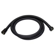 Шланг душевой 175 см имп/кон, силиконовый ЧЕРНЫЙ МАТОВЫЙ MIXLINE MIX-7-175 ЛЮКС (блистер)