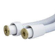 Шланг душевой 200 см имп/кон, EPDM, нерж.сталь БЕЛЫЙ МАТОВЫЙ  MIXLINE MIX-2-200 (коробка)