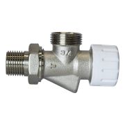 КЛАПАН настроечный со сгоном угловой осевой 1/2'' * 3/4'' нар/нар VRT