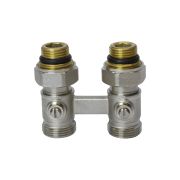 Узел нижнего подключения 1/2x3/4ЕК прямой двухтруб VRT