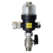 Фильтр самоочищающийся магнитный 3/4'' вн/вн дешламатор для котла, с прозрачн. колбой VRT