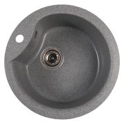 Мойкa ML-GMS101 СТАНДАРТ круглая, темно-серый (309), 480 мм (глуб. чаши 190)