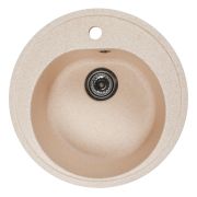 Мойкa ML-GMS102 СТАНДАРТ круглая, бежевый (328), 500 мм (глуб. чаши 170)