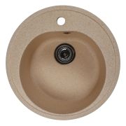 Мойкa ML-GMS102 СТАНДАРТ круглая, песочный (302), 500 мм (глуб. чаши 170)
