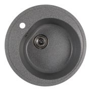 Мойкa ML-GMS102 СТАНДАРТ круглая, темно-серый (309), 500 мм (глуб. чаши 170)