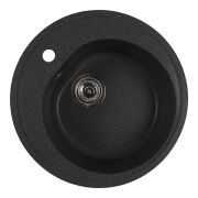 Мойкa ML-GMS102 СТАНДАРТ круглая, черный (308), 500 мм (глуб. чаши 170)