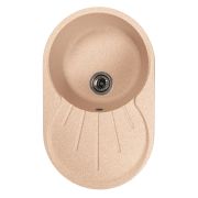 Мойка ML-GMS105 СТАНДАРТ овальная с крылом, песочный (302), 740*460*190мм