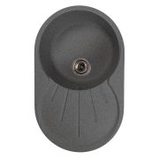 Мойка ML-GMS105 СТАНДАРТ овальная с крылом, темно-серый (309), 740*460*190мм