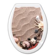 Сиденье для унитаза «Универсал Декор» Песок Европласт
