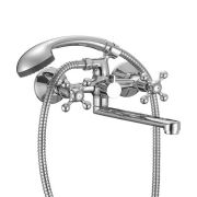 Смеситель для ванны и умывальника 1/2 кер Milardo DUPSB02M02 «Duplex»  ХРОМ