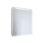 Зеркало шкаф «ВИКТОРИЯ» 700*800 (ШВ) 2 створки, левый, сенсорный выкл, светодиодная подсветка
