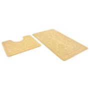 Коврик д/ванной Shahintex PP 60*100+60*50 кремовый (01)